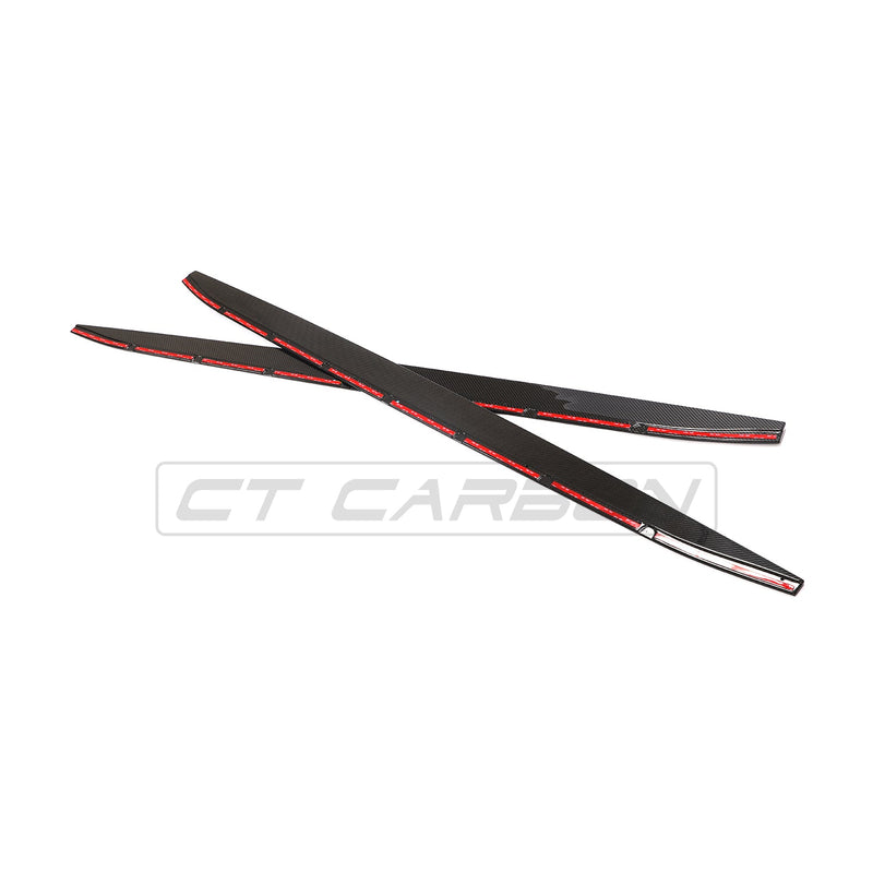 Load image into Gallery viewer, BMW M3 G80 CARBON FIBRE SIDE SKIRT EXTENSIONS - CT DESIGN
