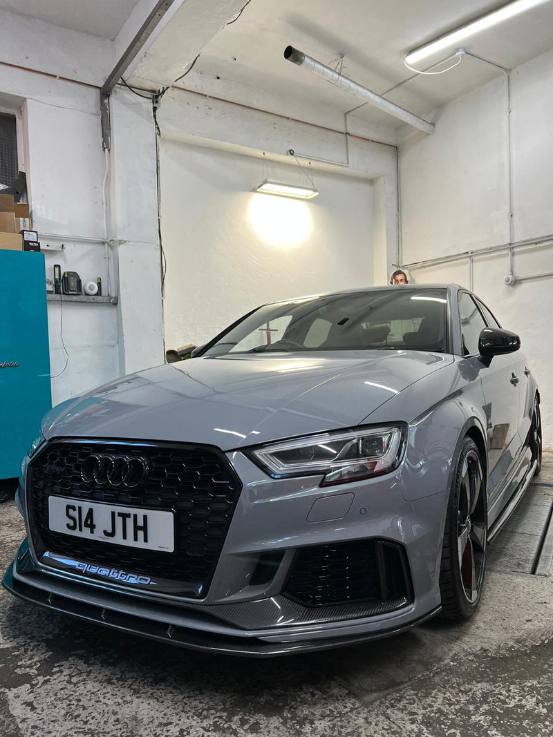 Load image into Gallery viewer, AUDI RS3 8V SALOON CARBON FIBRE SPLITTER
