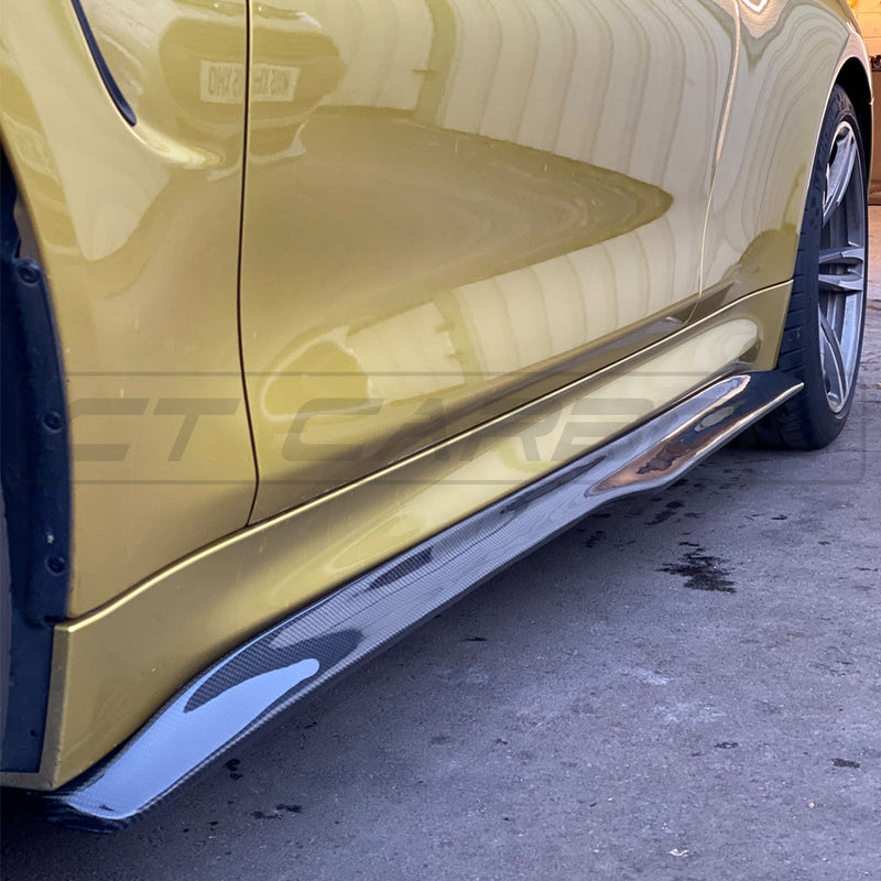 Load image into Gallery viewer, BMW M4 (F82 F83) CARBON FIBRE SIDE SKIRTS - PS STYLE
