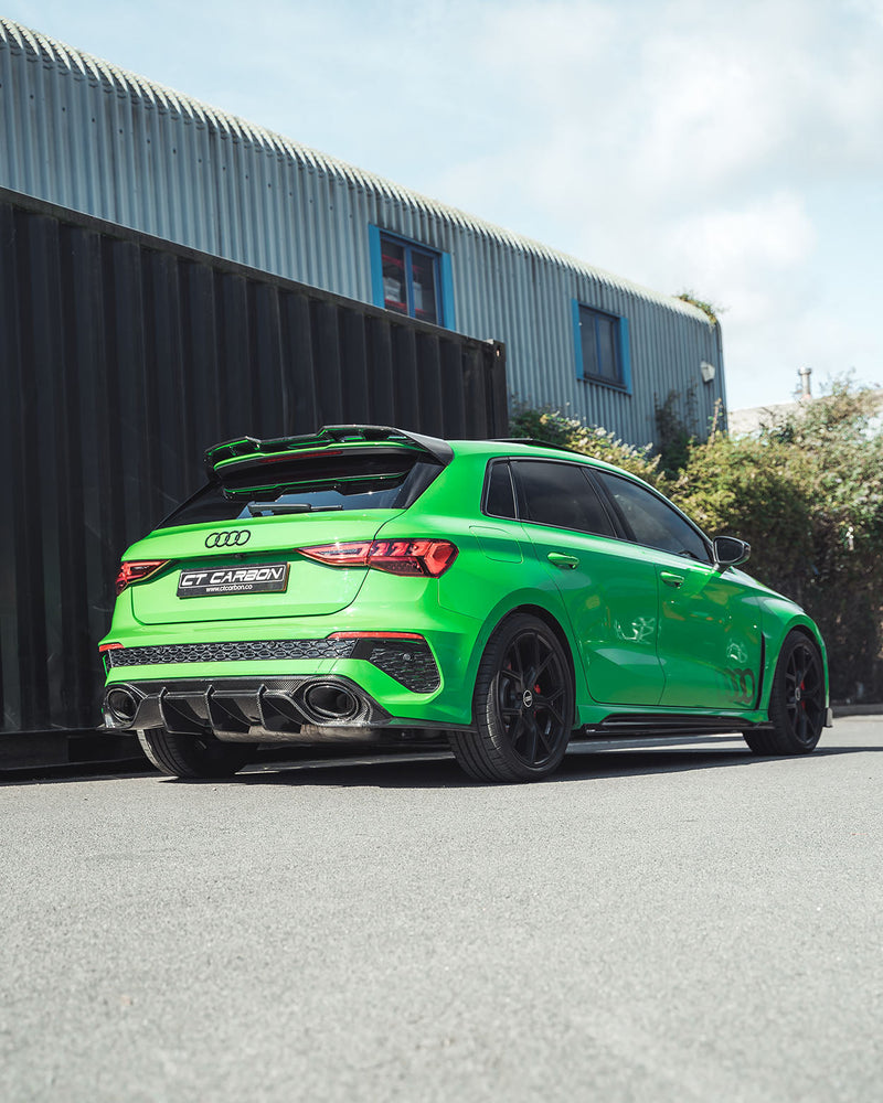 Load image into Gallery viewer, AUDI RS3 8Y SPORTBACK CARBON FIBRE DIFFUSER - CT DESIGN
