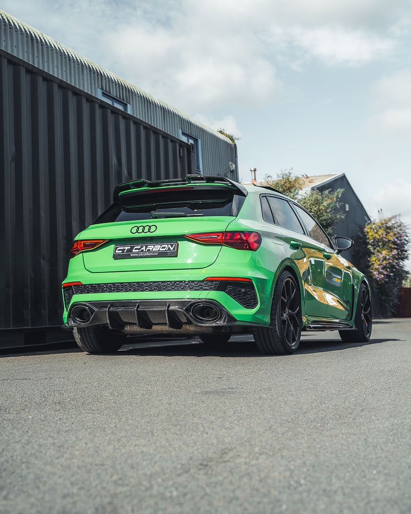 Load image into Gallery viewer, AUDI RS3 8Y SPORTBACK CARBON FIBRE DIFFUSER - CT DESIGN
