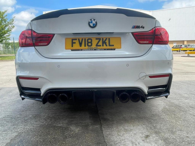 Load image into Gallery viewer, BMW M2/M3/M4/M5 F10/F80/F82/F83/F87 CARBON FIBRE EXHAUST TIPS - BURNT ENDS x4
