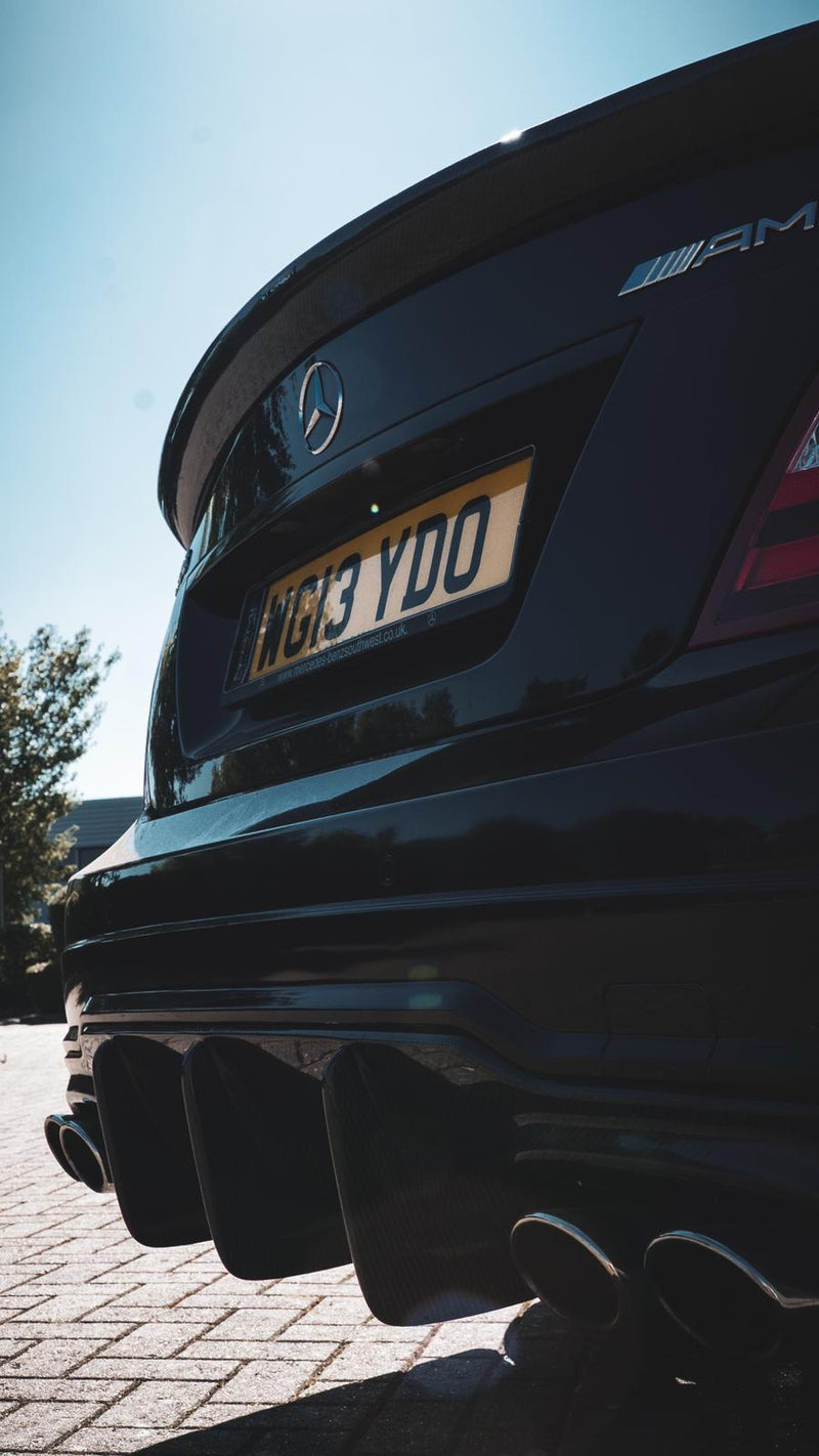 Load image into Gallery viewer, MERCEDES C-CLASS C63 W204 CARBON FIBRE DIFFUSER - DTM STYLE - CT Carbon
