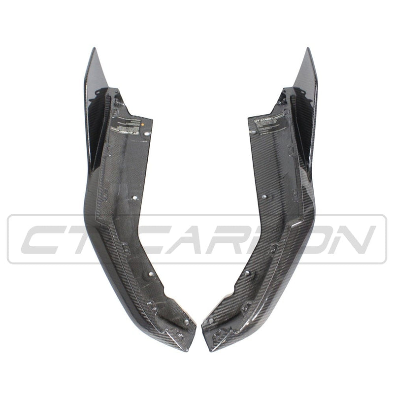 Load image into Gallery viewer, CT CARBON Diffuser BMW M4 G82/G83 CARBON FIBRE REAR BUMPER CORNERS - MP STYLE
