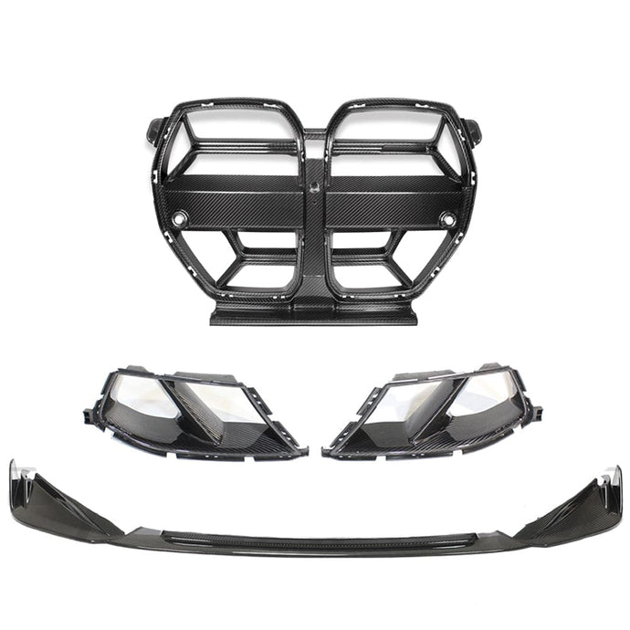 CT CARBON FRONT END PACKAGE BMW M3/M4 G80/G81/G82/G83 CARBON FIBRE FRONT END KIT - V1 WITH ACC