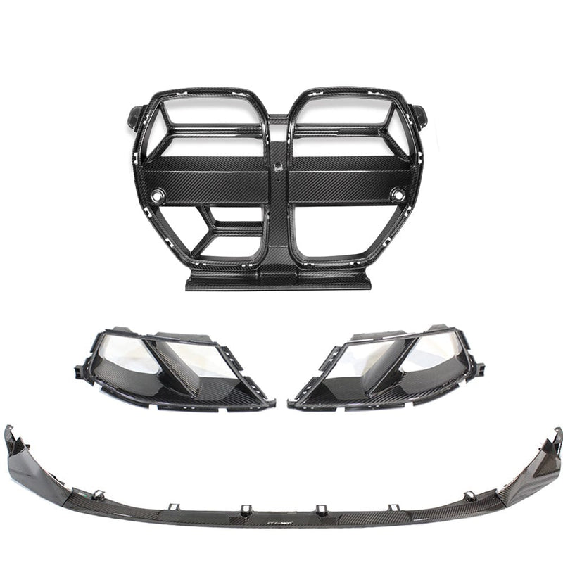 Load image into Gallery viewer, CT CARBON FRONT END PACKAGE BMW M3/M4 G80/G81/G82/G83 CARBON FIBRE FRONT END KIT - V2 ACC
