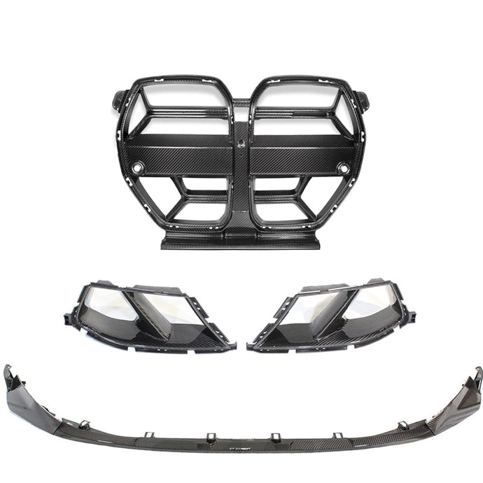 CT CARBON FRONT END PACKAGE BMW M3/M4 G80/G81/G82/G83 CARBON FIBRE FRONT END KIT - V2