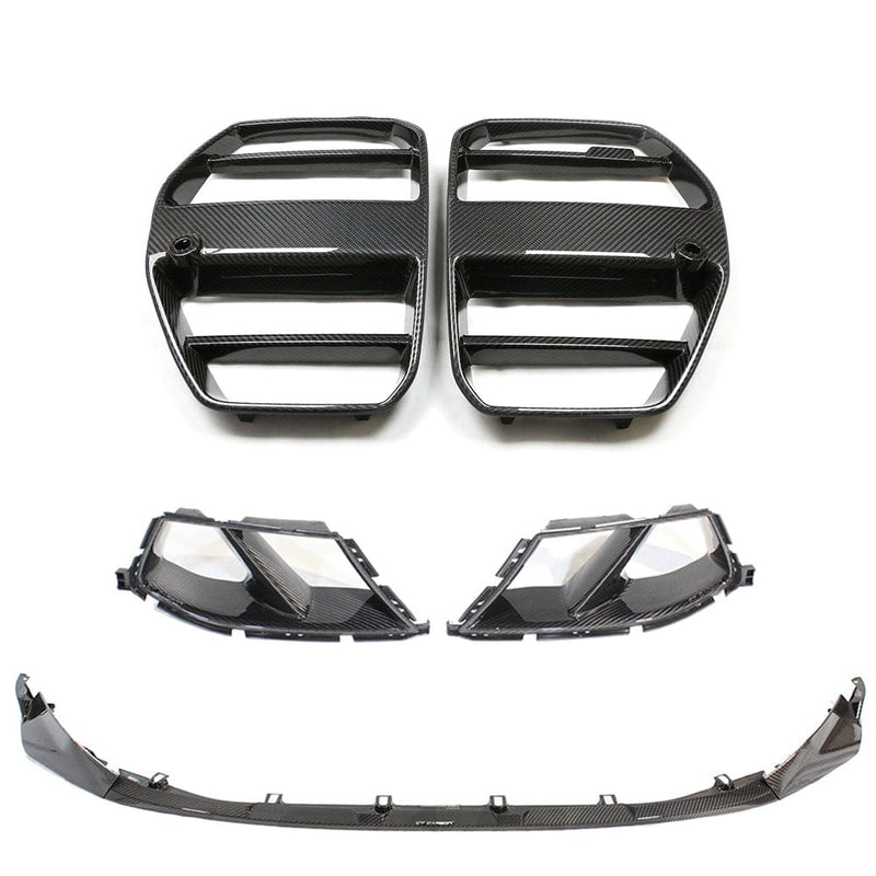 Load image into Gallery viewer, CT CARBON FRONT END PACKAGE BMW M3/M4 G80/G81/G82/G83 CARBON FIBRE FRONT END KIT - V3
