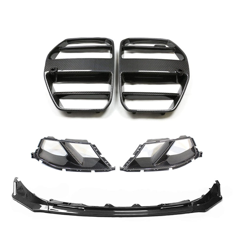 Load image into Gallery viewer, CT CARBON FRONT END PACKAGE BMW M3/M4 G80/G81/G82/G83 CARBON FIBRE FRONT END KIT - V4
