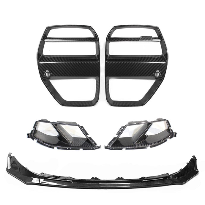 CT CARBON FRONT END PACKAGE BMW M3/M4 G80/G81/G82/G83 CARBON FIBRE FRONT END KIT - V4 WITH ACC