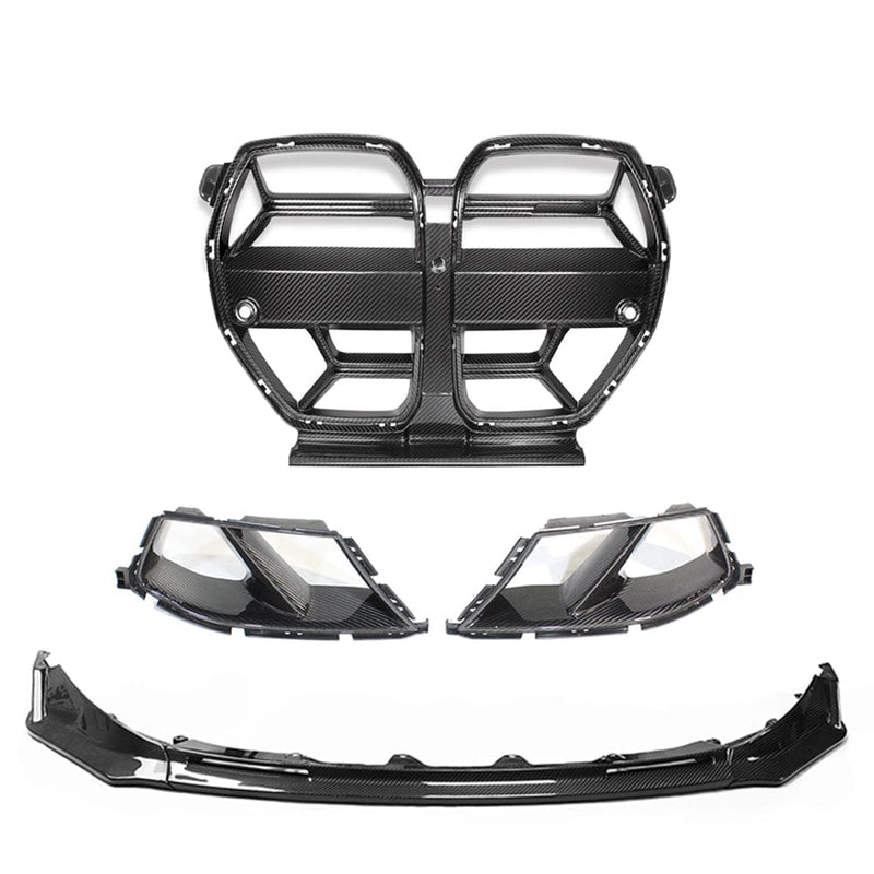 Load image into Gallery viewer, CT CARBON FRONT END PACKAGE BMW M3/M4 G80/G81/G82/G83 CARBON FIBRE FRONT END KIT - V5
