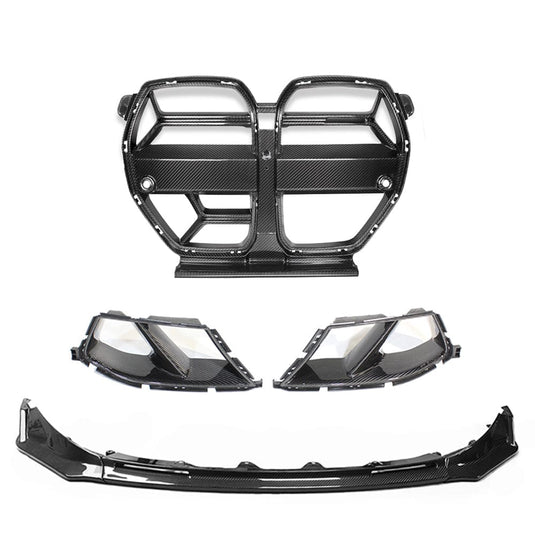 CT CARBON FRONT END PACKAGE BMW M3/M4 G80/G81/G82/G83 CARBON FIBRE FRONT END KIT - V5 WITH ACC