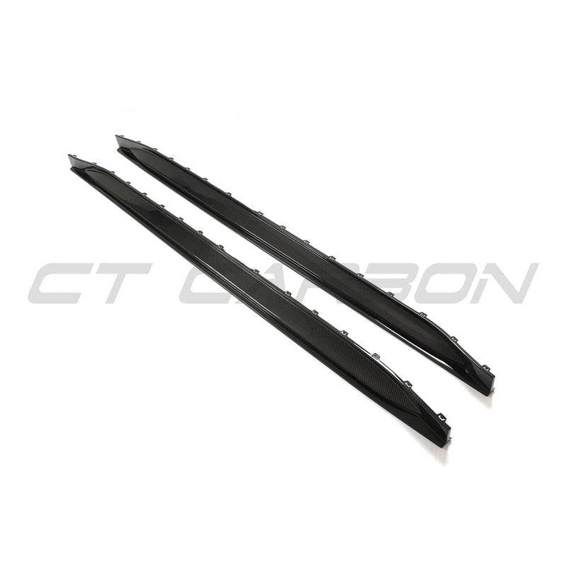 Load image into Gallery viewer, CT CARBON FULL KIT BMW M3 G80/G81 CARBON FIBRE SIDE SKIRT REPLACEMENT - CT DESIGN V2
