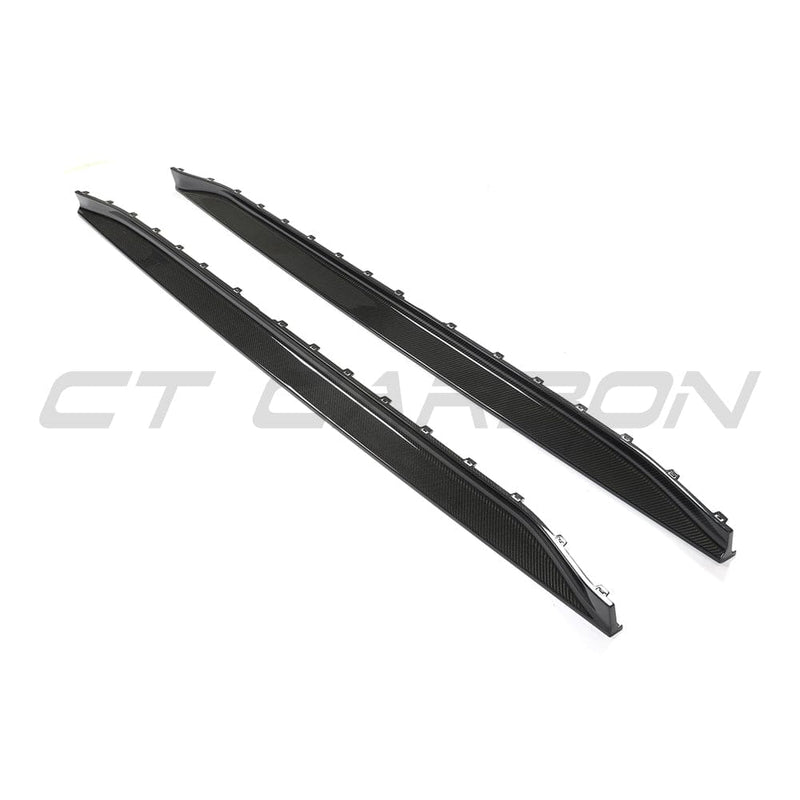 Load image into Gallery viewer, CT CARBON FULL KIT BMW M3 G80/G81 CARBON FIBRE SIDE SKIRT REPLACEMENT - V3
