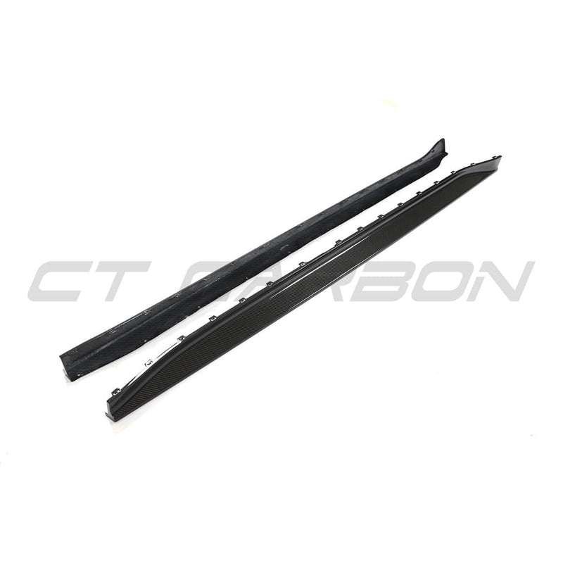 Load image into Gallery viewer, CT CARBON FULL KIT BMW M3 G80/G81 CARBON FIBRE SIDE SKIRT REPLACEMENT - V3
