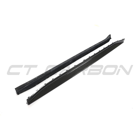 CT CARBON FULL KIT BMW M3 G80/G81 CARBON FIBRE SIDE SKIRT REPLACEMENT - V3