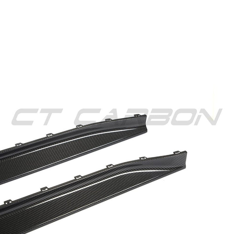 Load image into Gallery viewer, CT CARBON FULL KIT BMW M3 G80/G81 CARBON FIBRE SIDE SKIRT REPLACEMENT - V3
