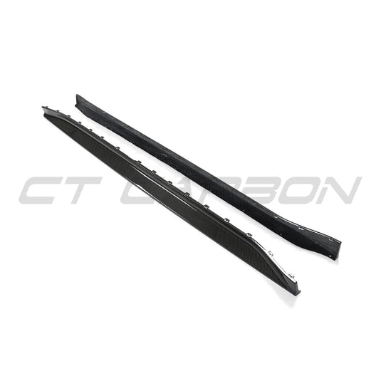 CT CARBON FULL KIT BMW M3 G80/G81 CARBON FIBRE SIDE SKIRT REPLACEMENT - V3