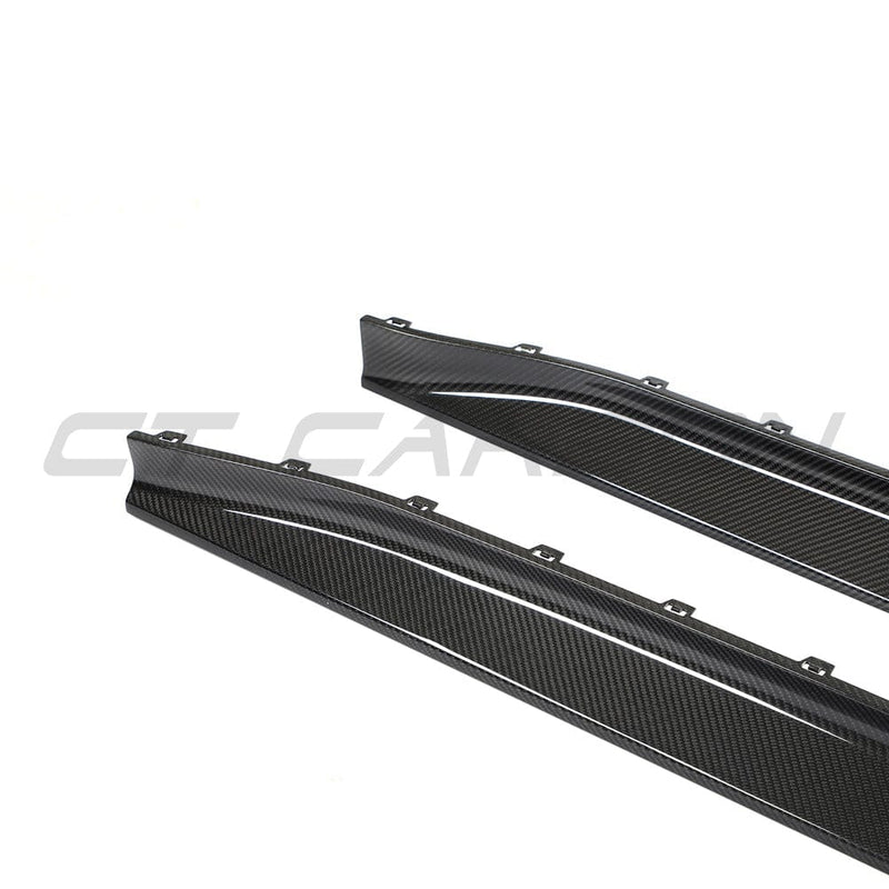 Load image into Gallery viewer, CT CARBON FULL KIT BMW M3 G80/G81 CARBON FIBRE SIDE SKIRT REPLACEMENT - V3
