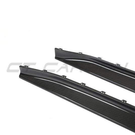 CT CARBON FULL KIT BMW M3 G80/G81 CARBON FIBRE SIDE SKIRT REPLACEMENT - V3