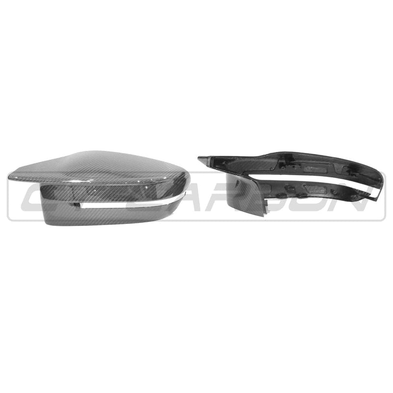 Load image into Gallery viewer, CT CARBON MIRRORS BMW M3/M4 G80/G81/G82/G83 CARBON FIBRE REPLACEMENT MIRRORS (RHD)
