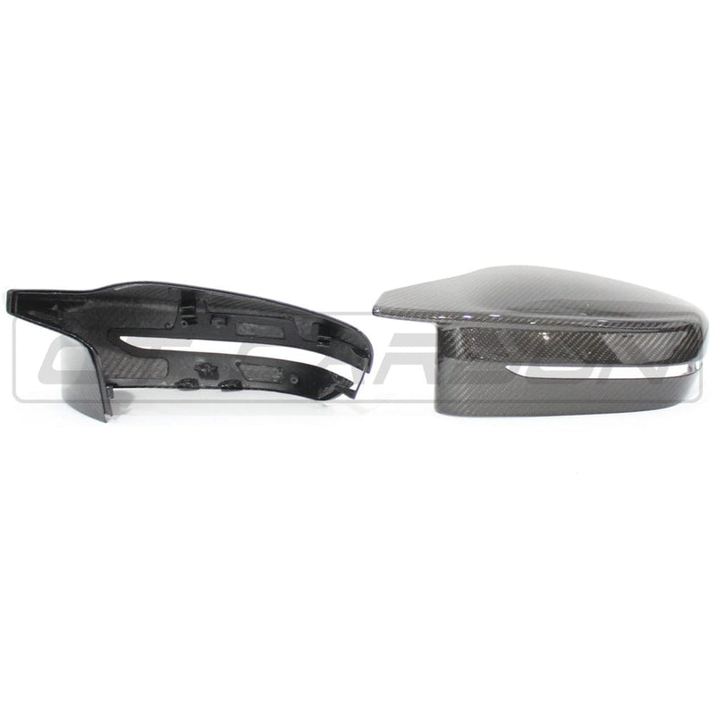 Load image into Gallery viewer, CT CARBON MIRRORS BMW M3/M4 G80/G81/G82/G83 CARBON FIBRE REPLACEMENT MIRRORS (RHD)
