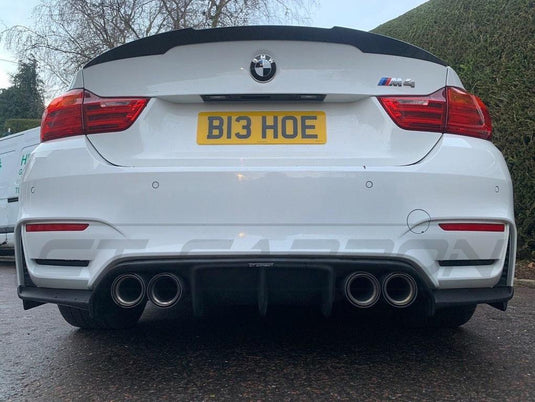 BMW M3/M4 (F80 F82 F83) GLOSS BLACK DIFFUSER - V STYLE