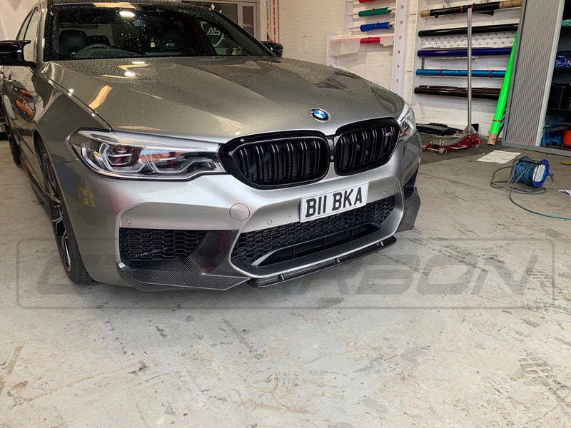 Load image into Gallery viewer, BMW M5 F90 CARBON FIBRE SPLITTERS - MP STYLE - CT Carbon
