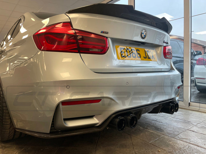 Load image into Gallery viewer, BMW M3/M4 (F80 F82 F83) CARBON FIBRE DIFFUSER - 3D STYLE - CT Carbon
