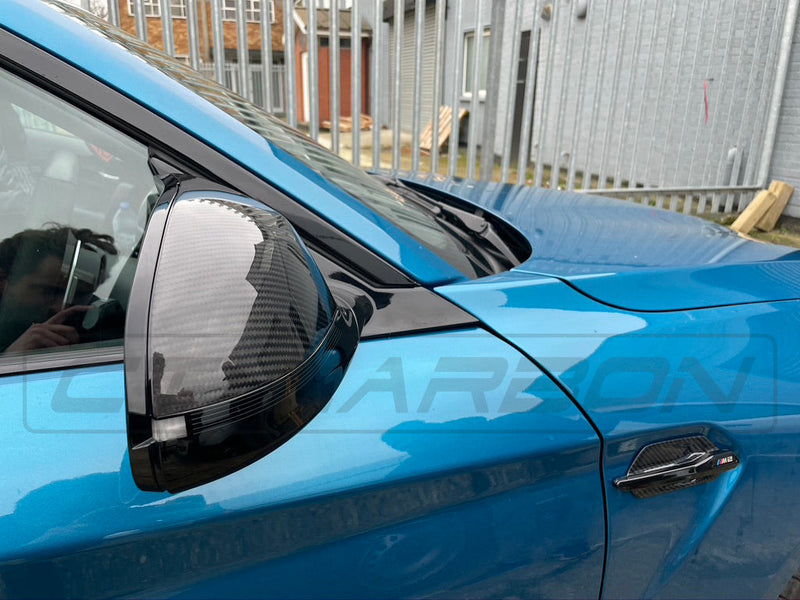 Load image into Gallery viewer, BMW F80, F82, F83, F87C M3, M4 &amp; M2C CARBON FIBRE MIRRORS (LHD ONLY) - CT Carbon
