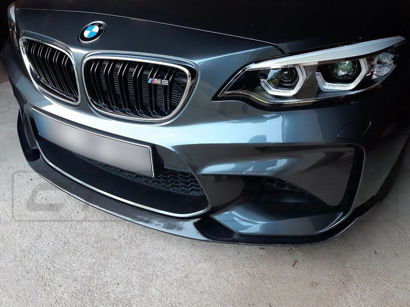 Load image into Gallery viewer, BMW M2 F87 N55(OG) CARBON FIBRE SPLITTER - M2C / CS STYLE - CT Carbon
