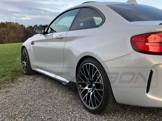 BMW M2 / M2C F87 CARBON FIBRE SIDE SKIRTS - MP STYLE - CT Carbon