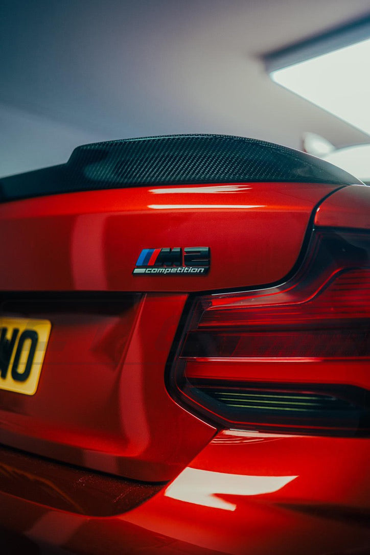 Load image into Gallery viewer, BMW M2 / M2C F87 &amp; F22 2 SERIES CARBON FIBRE SPOILER - CS STYLE - CT Carbon
