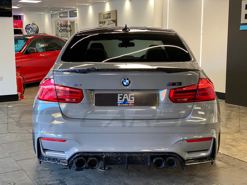 Load image into Gallery viewer, BMW M3 F80 &amp; F30 3 SERIES FORGED CARBON FIBRE SPOILER - V STYLE - CT Carbon
