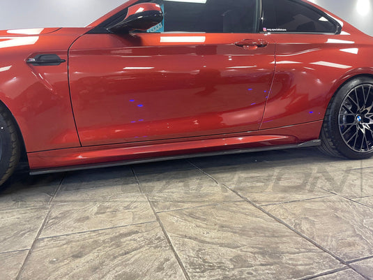 BMW M2 / M2C F87 CARBON FIBRE SIDE SKIRTS - 3D STYLE - CT Carbon