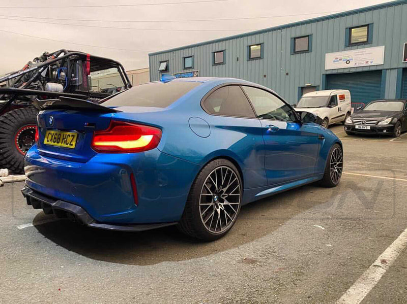 Load image into Gallery viewer, BMW M2 / M2C F87 CARBON FIBRE DIFFUSER - V STYLE - CT Carbon
