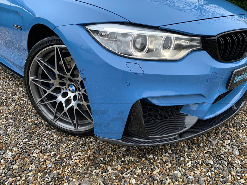 Load image into Gallery viewer, BMW M3/M4 (F80 F82 F83) CARBON FIBRE SPLITTER (3 PIECE) - MP STYLE - CT Carbon
