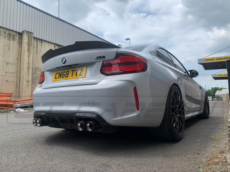 Load image into Gallery viewer, BMW M2 / M2C F87 &amp; F22 2 SERIES CARBON FIBRE SPOILER - DUCKTAIL PS STYLE - CT Carbon
