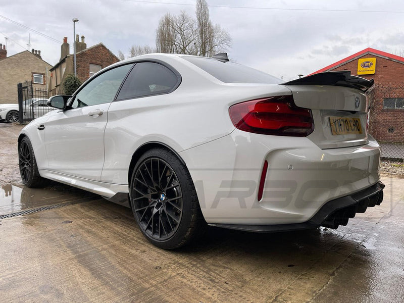 Load image into Gallery viewer, BMW M2 / M2C F87 &amp; F22 2 SERIES CARBON FIBRE SPOILER - DUCKTAIL PS STYLE - CT Carbon
