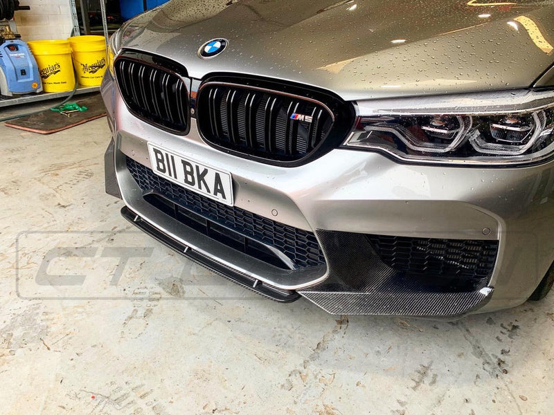 Load image into Gallery viewer, BMW M5 F90 CARBON FIBRE SPLITTERS - MP STYLE - CT Carbon
