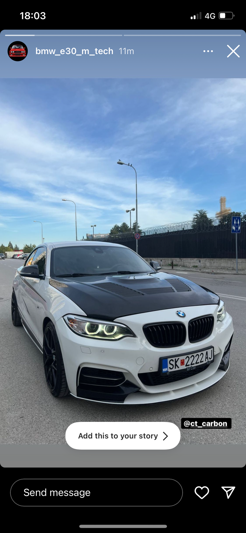 Load image into Gallery viewer, BMW M2/M2C F87 &amp; F20/F22 1&amp;2 SERIES CARBON FIBRE BONNET
