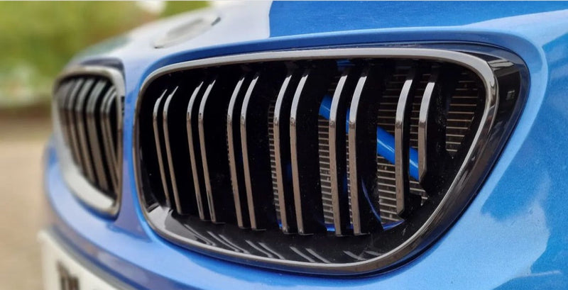 Load image into Gallery viewer, BMW M2 F87 &amp; F22 2 SERIES DOUBLE SLAT BLACK GRILLES - CT Carbon
