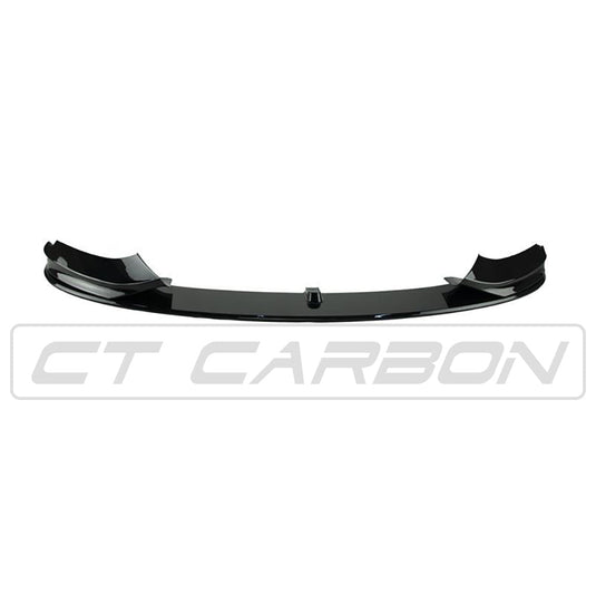 BMW 4 SERIES F32/F33/F36 GLOSS BLACK SPLITTER - MP STYLE - BLAK BY CT CARBON