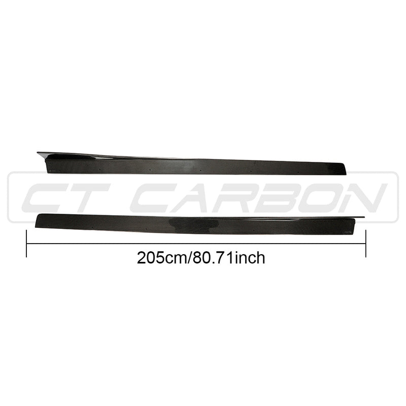 Load image into Gallery viewer, BMW M3/M4 (F80 F82 F83) CARBON FIBRE SIDE SKIRTS - 3D STYLE
